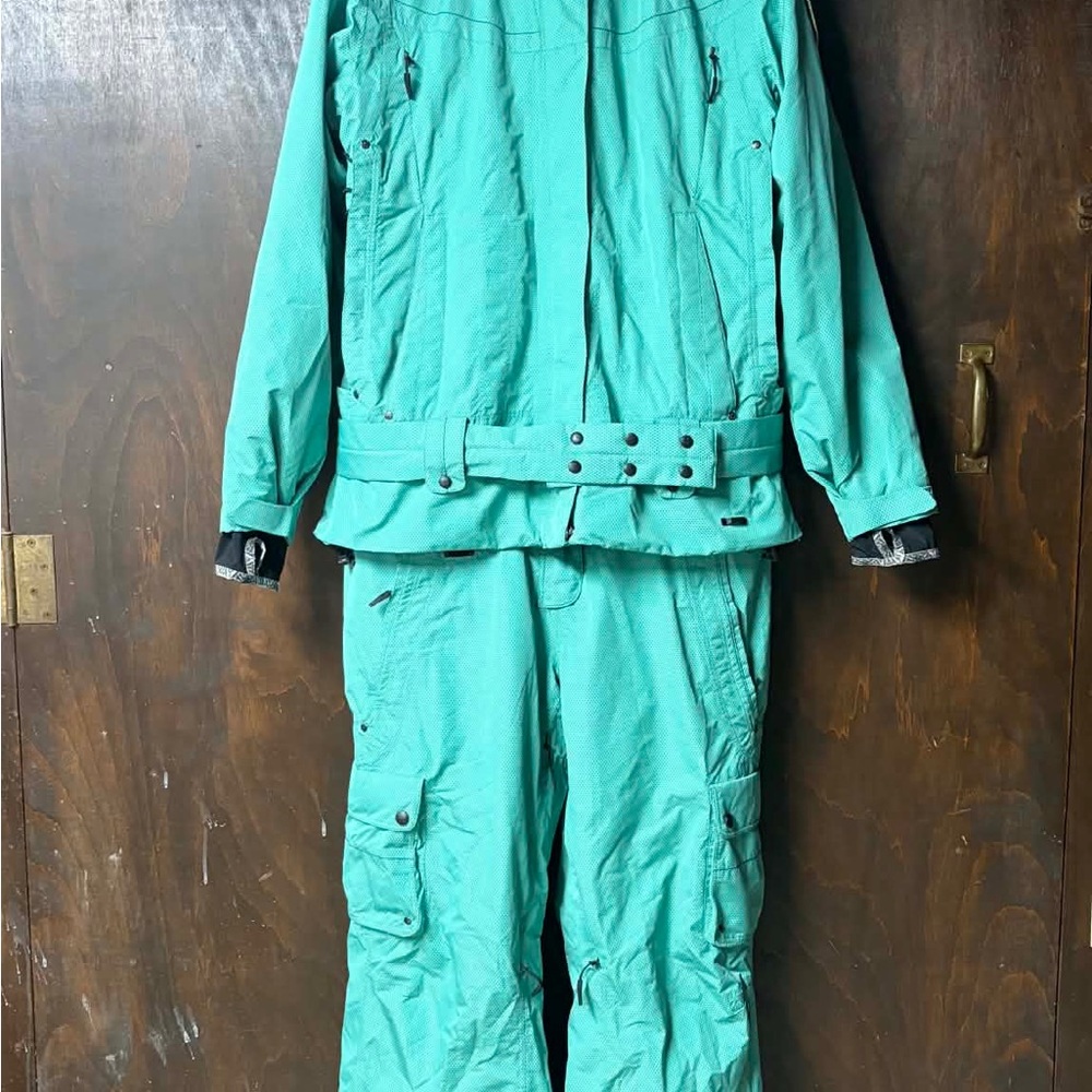 Spyder Teal Women Ski/Snowboard Jacket and Pants Set - Picture 3 of 11